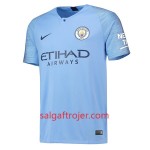 Manchester City Fodboldtrøjer Hjemmebanesæt 2018/19 Kort ærmer Manchester City Fodboldtrøjer Hjemmebanesæt 2018/19 Kort ærmer